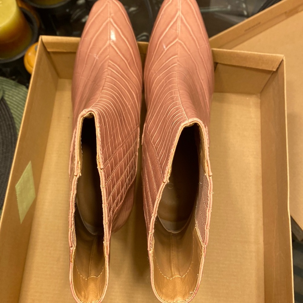 ASOS Pink high ankle boots. Never worn. Size 7/UK 5. Original tags and packaging